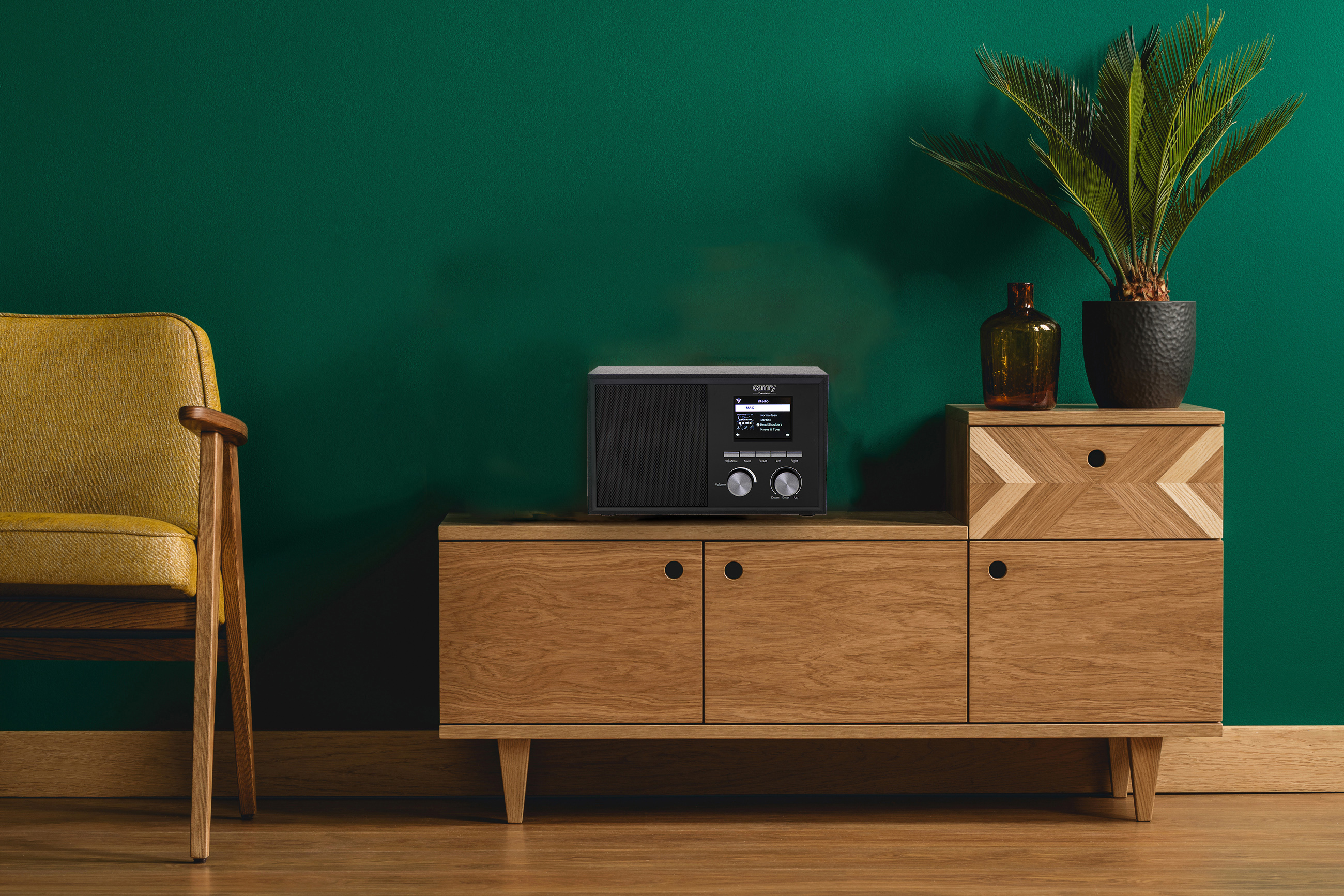 Moderné internetové rádio WiFi, budík, hodiny